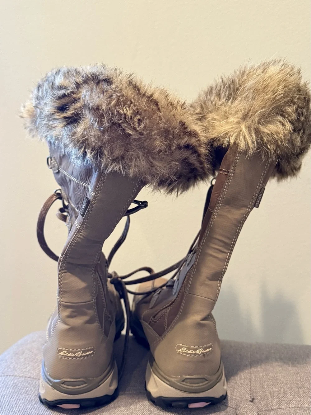 EDDIE BAUER Women’s Solstice 2.0 Winter Boots – Brown Suede